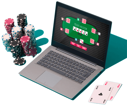 Playing texas hold-em-poker online